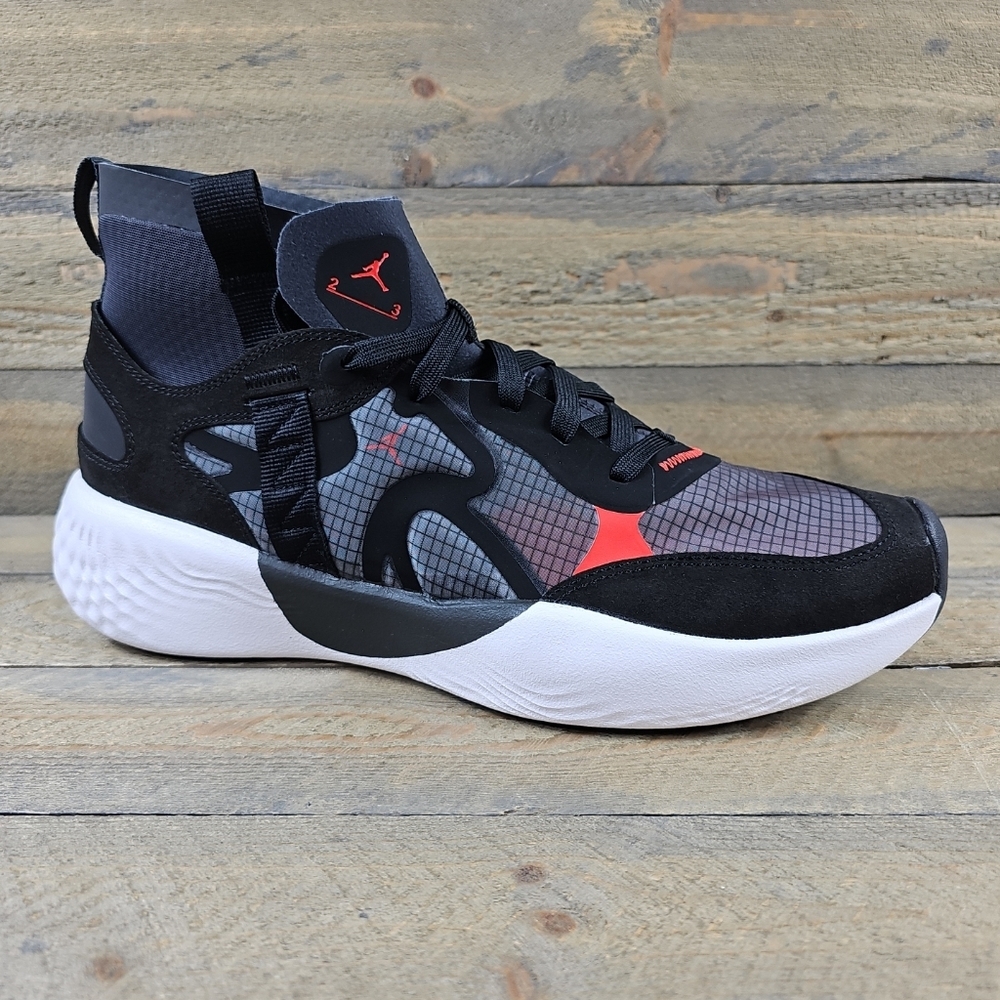 Nike Jordan Delta 3 Mid Men's Shoes Black/Chili Red/ White